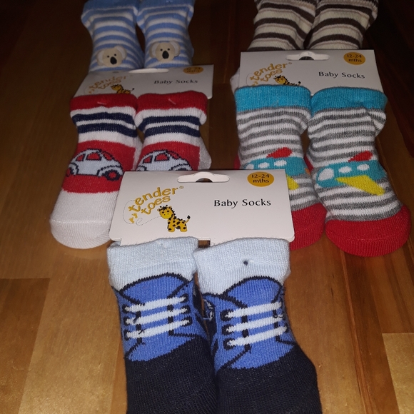 5 Pairs Baby Boy Socks - Picture 2 of 6